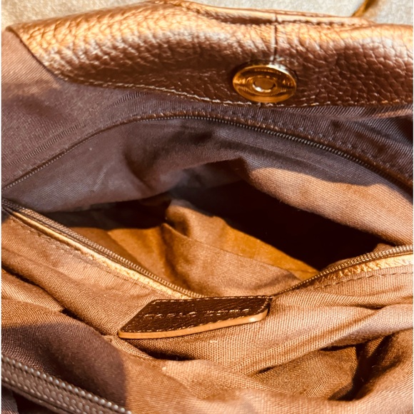 🆕 CARLO DIMO VINTAGE METALLIC HANDBAG - Picture 11 of 16